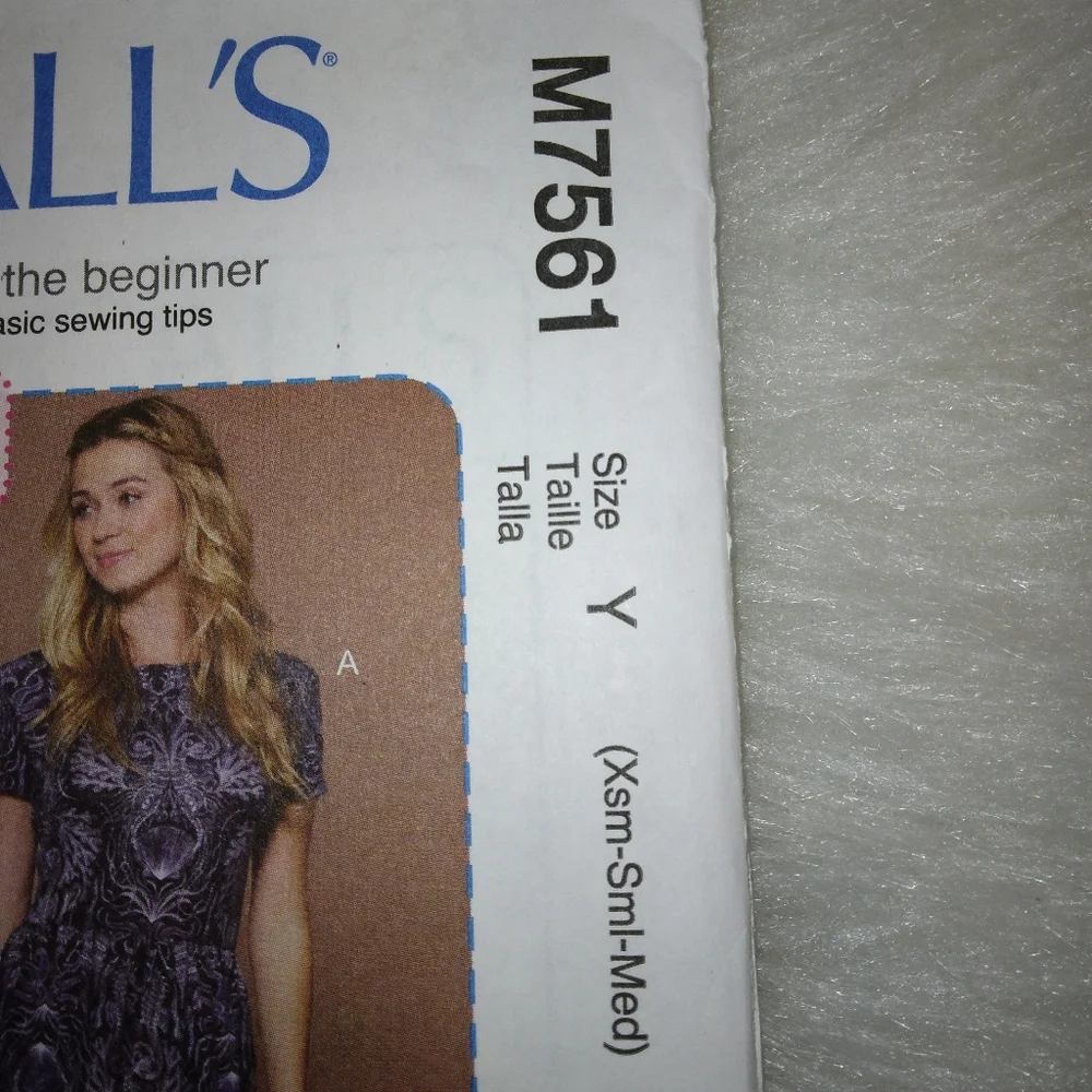 MCCALL'S M7561 Sz XS-S-M Misses  Close Fitting Pullover Dress, Learn to …